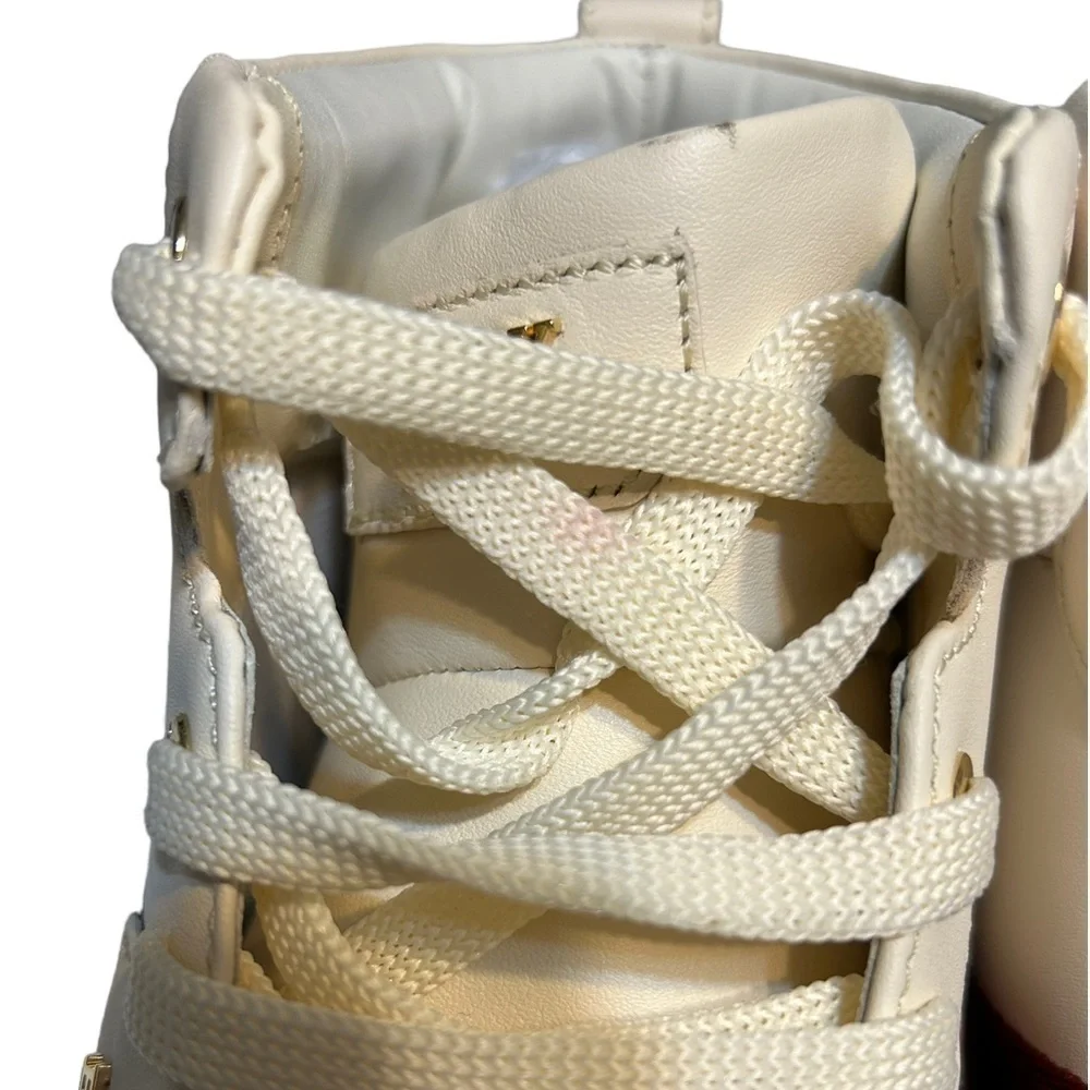 Bally Meson Striped Mid-Top Sneakers-Bone - Picture 6 of 16